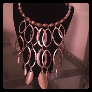 Vintage Chrome & Gold Necklace